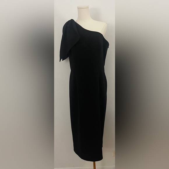 Dress the Population Tiffany One-Shoulder Midi Dress Black Size XL - Picture 2 of 14